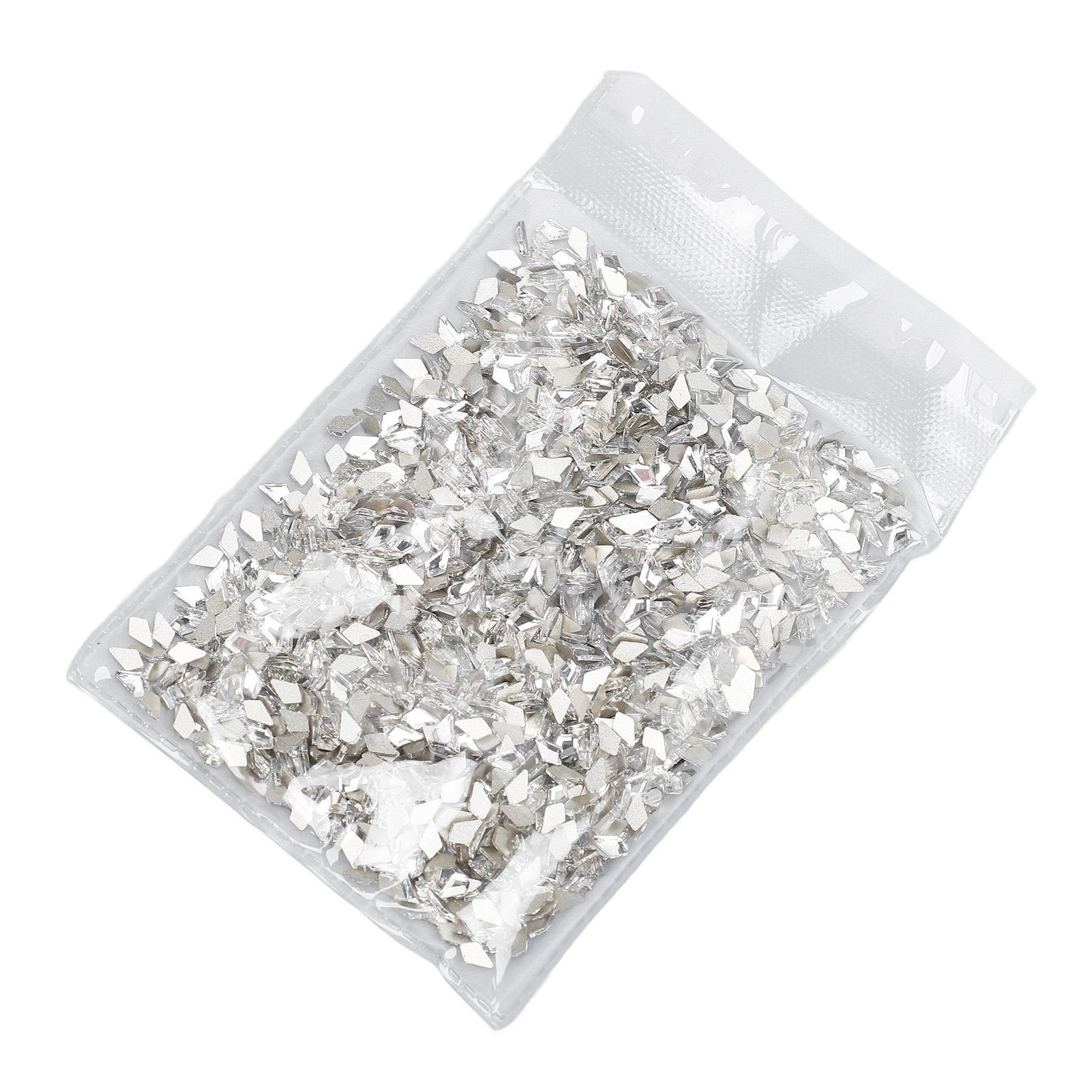 

Nail Art Rhinestones Set Transparent Sparkling Crystal Flatback Rhinestones for Nail Crafts Makeup