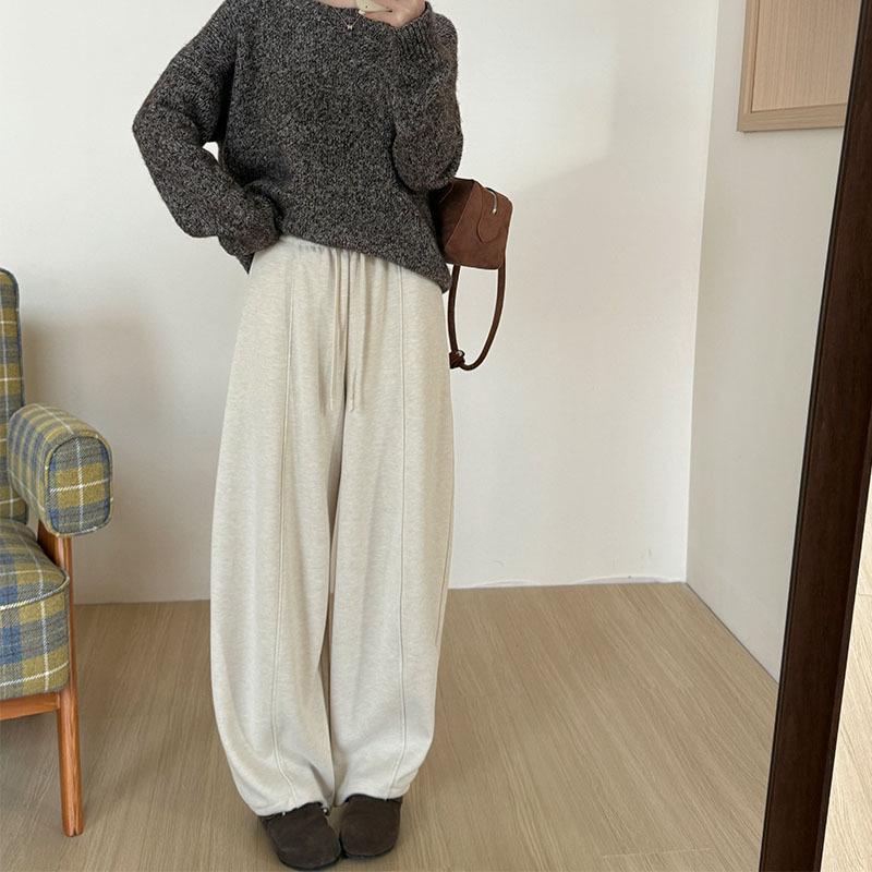 

2026 Spring Korean Star High Waist Wide Leg Casual Pants Large