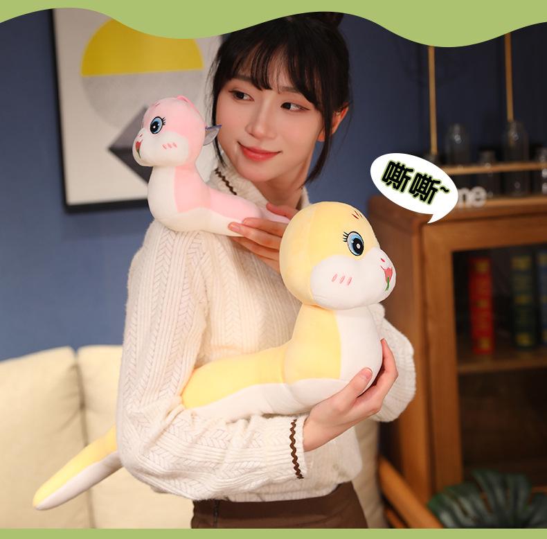 Adorable Zodiac Snake Plush Pillow - Year of the Snake Gift Doll