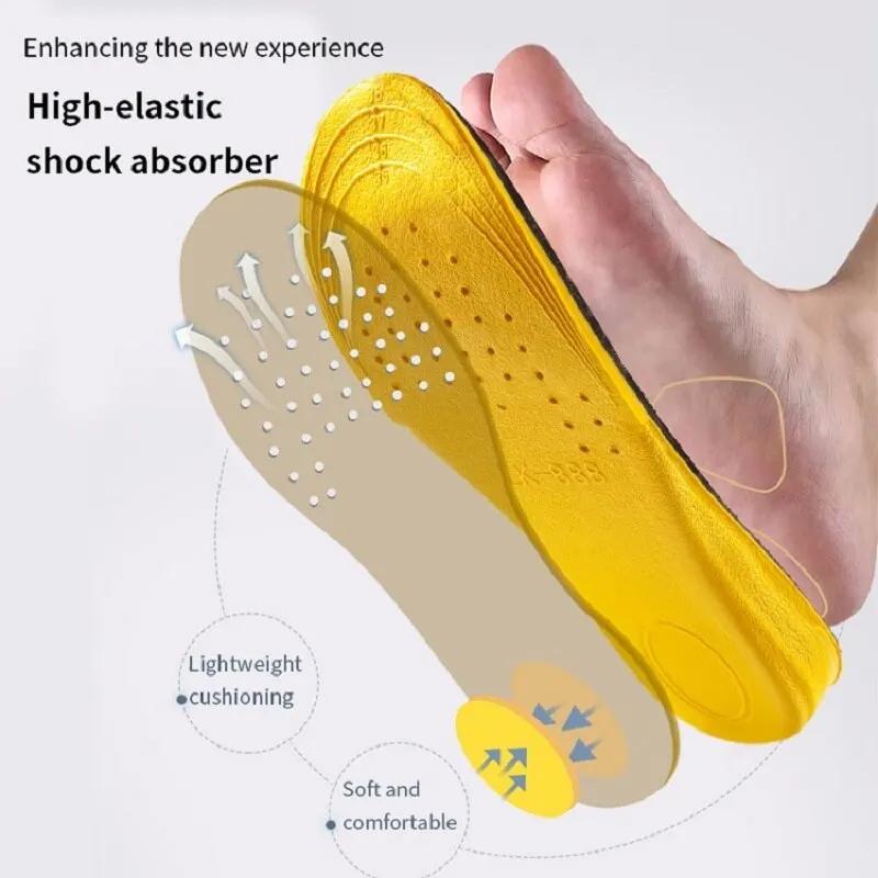 Men Invisible Height Increasing Insoles Soft and breathable insoles Flexible shock-absorbing sole arch support sports insoles
