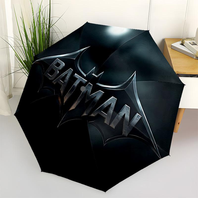 

1pc batman logo Umbrella - Automatic Open Compact Travel Umbrella with 71-Rib Durable Frame yy251021114