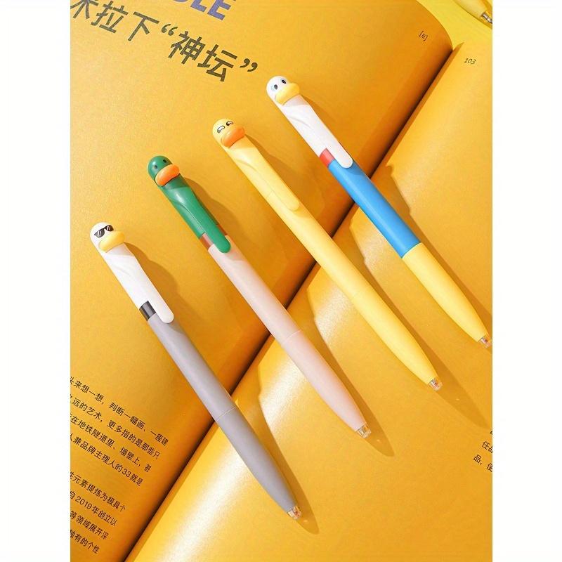 Duck Pens Fingertip Small Pulley Roller Skating 0.5mm Ballpoint Black Color Gel Ink For Writing Office School Back To School