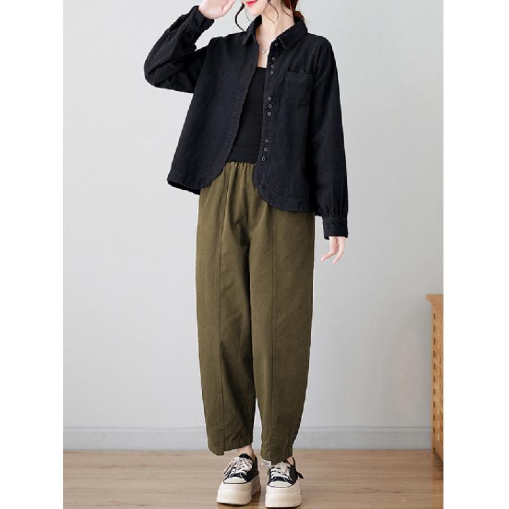 Cardigans Blazer Veste Décontractée Mode Femme Grande Taille Col Rabattu Manches Longues Ample Velours Côtelé Ample L-3XL