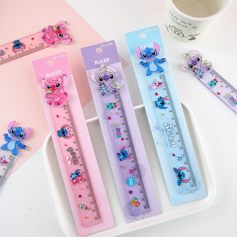 Qing Cute Cartoon Straight Ruler for Primary Students - Drawing and Measuring Tool 15cm