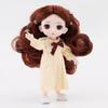 17 CM Mini Mobile 13 Bambole Snodate Ragazze Giocattolo 3D Grandi Occhi BJD Principessa Abiti Completi Collezione di Abiti Per Bambini Regalo bambola