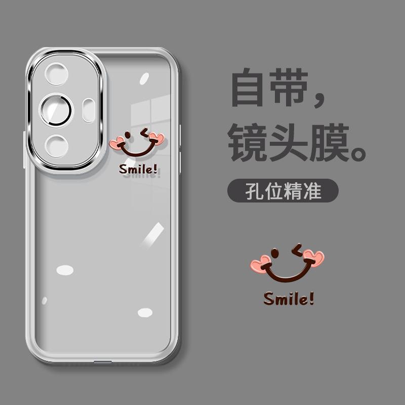 Applicable to Apple 11/11plus mobile phone case 11pro new simple 11 men's and women's 11 transparent smile expression