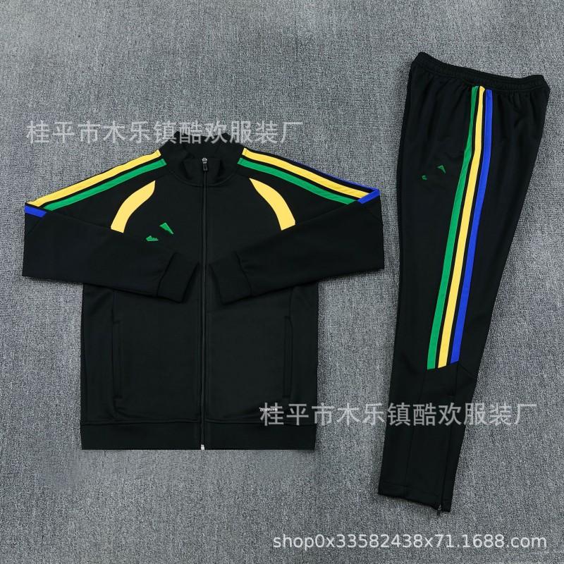 AJ Tracksuit Set Long Zip Football Training Suit No Team Men Women Sportswear