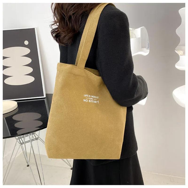 Women Canvas Tote Casual Shoulder Work Bag Large Capacity Top Handle Bag Multifunction Big Shopping Handbag