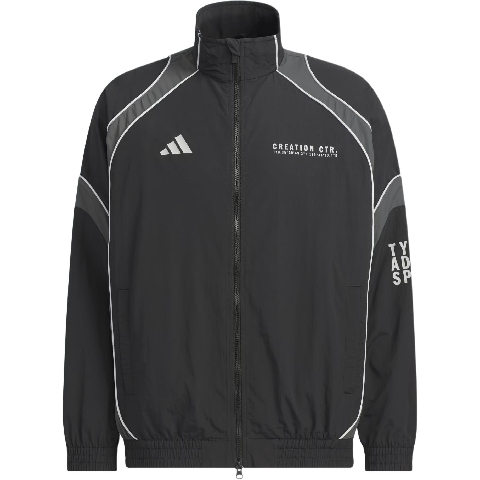 Adidas Sportswear Bl Wov Stand Collar Zipper Loose Long Sleeve Jacket Men Jacket KF1333 2XL