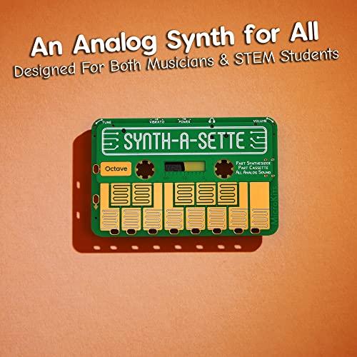 MicroKits Synth-a-Sette | Pocket-Sized Synth Set | Analog Synthesizer | Music Gadget | Banana-Powered Electronic Instrument Kit