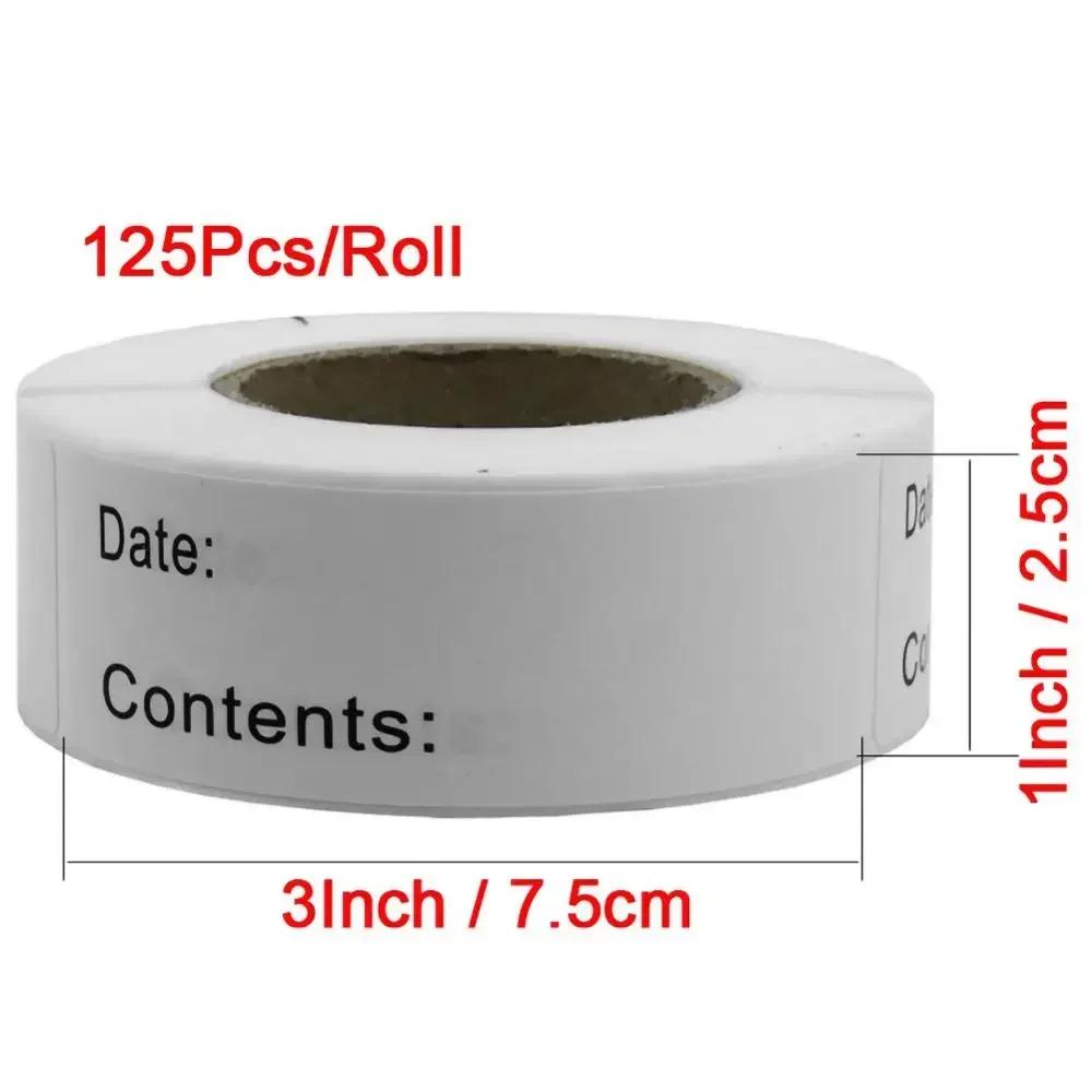 Date Content Material Food Storage Stickers Refrigerator Freezer DIY Blank Mark Pantry Seal Labels for Container Bottle Box