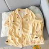 Summer new pajamas women's short-sleeved shorts thin cloud cotton cartoon cute large size Korean version loungewear