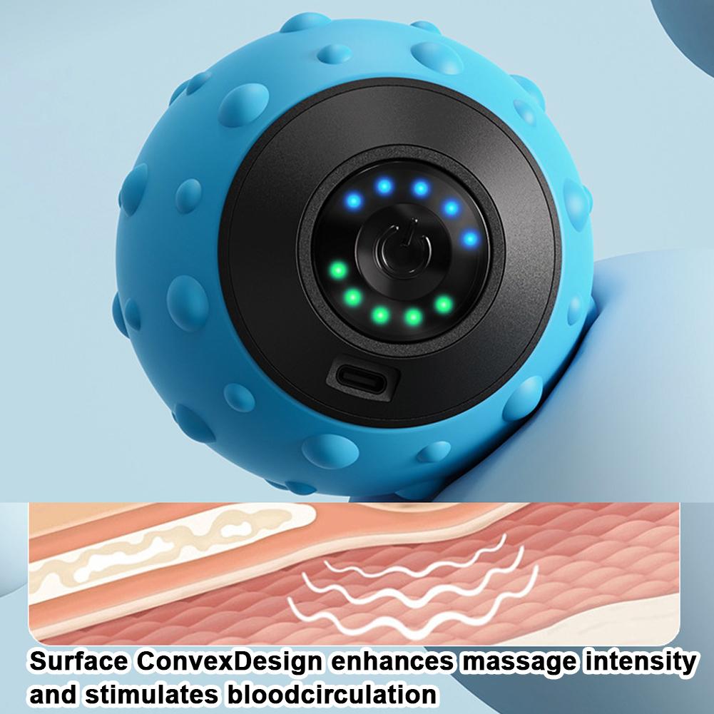 Vibrations Massage Ball Electric Fascia Ball Muscle Relaxation Massager Fitness Yoga Sports