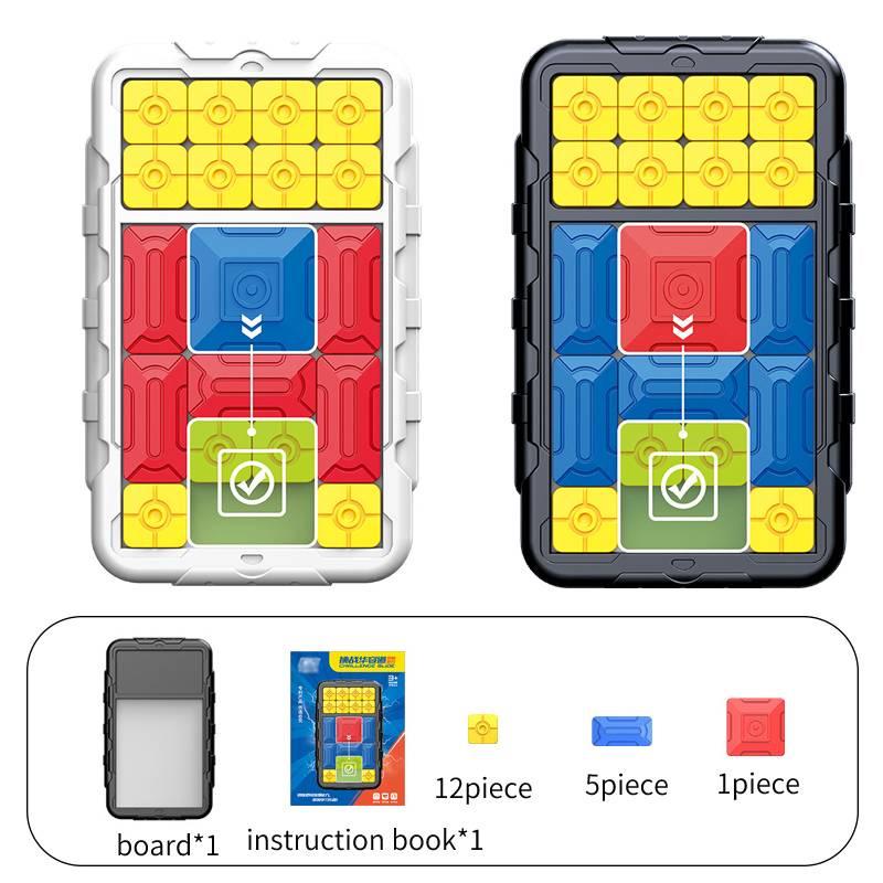 Huarong Road Sliding Puzzle Brain Teaser Toy For Kids