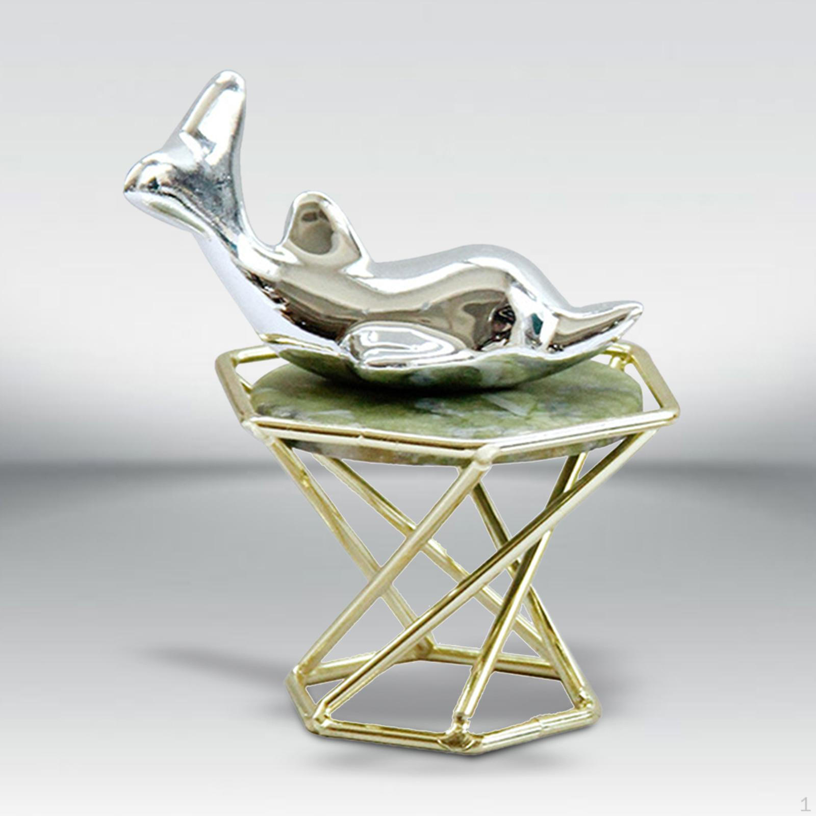 Фигурки Животных Скульптура Керамическая Статуэтка Silver Dolphin