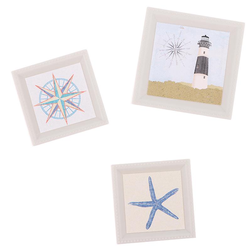 1/12 Dollhouse Mini Photo Painting Mural Wall Picture Dollhouse Home Decoration Dolls House Furniture Accessories