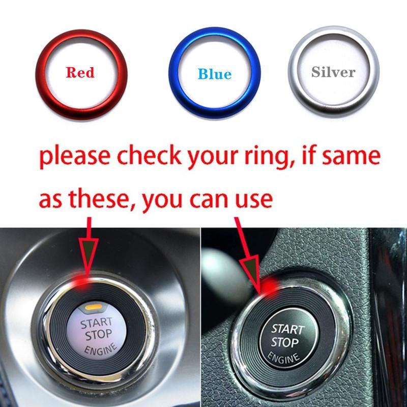 Car Engine Start Stop Decoration Ring Sticker Fit For Nissan Qashqai J11 Juke Lafesta Murano X-Trail Cima Auto