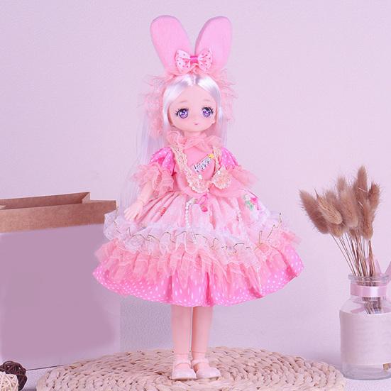 30CM 45663 Ball Jointed Doll with Clothes Princess Lolita Dress BJD Doll Collectable Posable