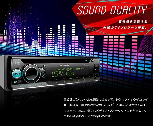 Pioneer Car Audio DEH-4600 1D CD USB iPod iPhone AUX