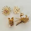 Adjustable Open Band Hermit Crab Statement Ring Conch Shell Wrap Ring  Music Festival Outfit