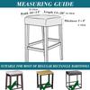 Stretchable Bar Stool Covers Square Stool Protector Thickened Saddle Seat Covers  Vanity Stool