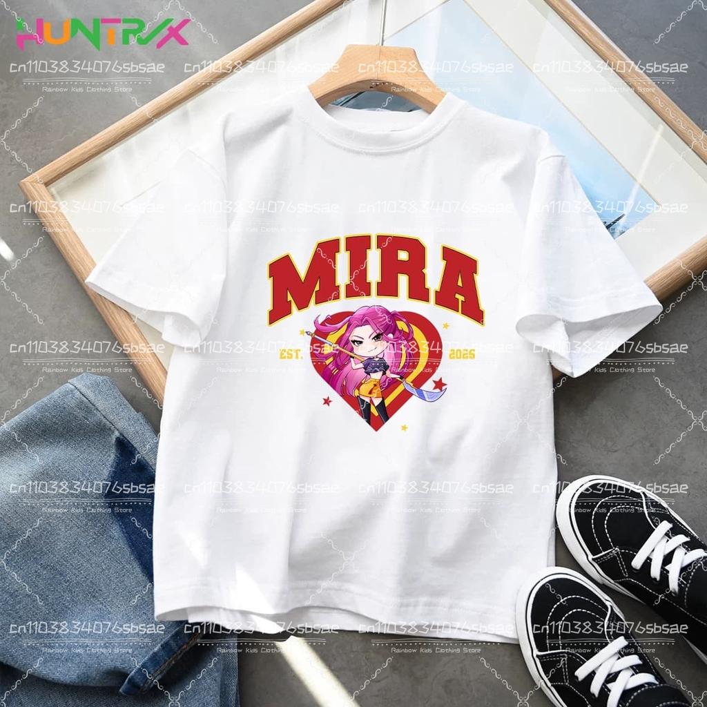 KPop Demon Hunters Kids Clothes Anime T-shirt Harajuku Casual T-Shirt Fashion T Shirts