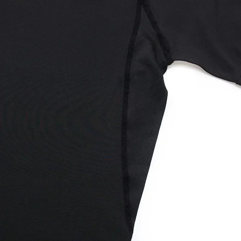 Men Compression Shirt for Workout Quick Dry Top Breathable Sweat Absorbing Tight Fit Fitness Suit T-Shirt Gym Sweat-Resistant