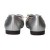 Bridget Birkin Damen Ballerina Regenschuhe mit Strassschleife (554022), Silber, Größe 24,5 cm