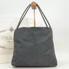PRADA Tessuto Nylon Handbag Tote Bag Semi One Shoulder Arm Black Triangle Logo Plate Women's White Tag