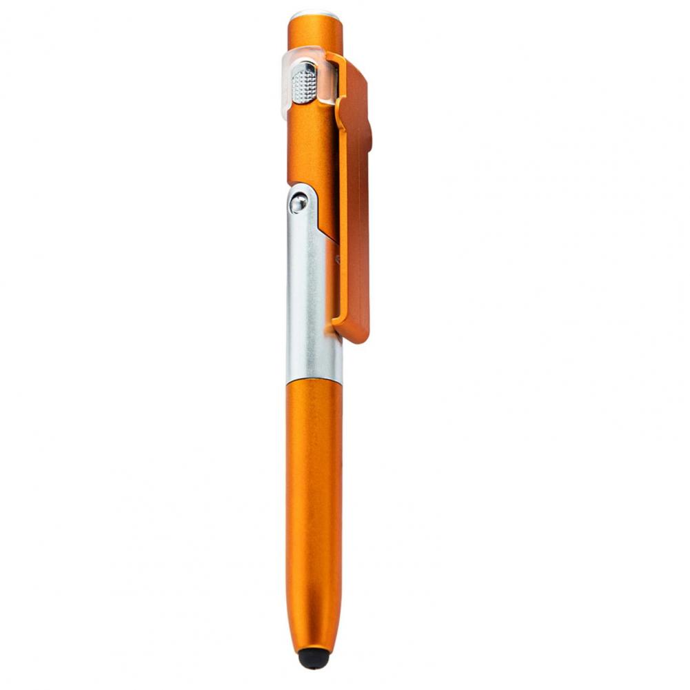 4-in-1 Mobile Phone Stylus Ballpoint Pen With LED Light Phone Stand Smooth Writing Touchscreen Pen