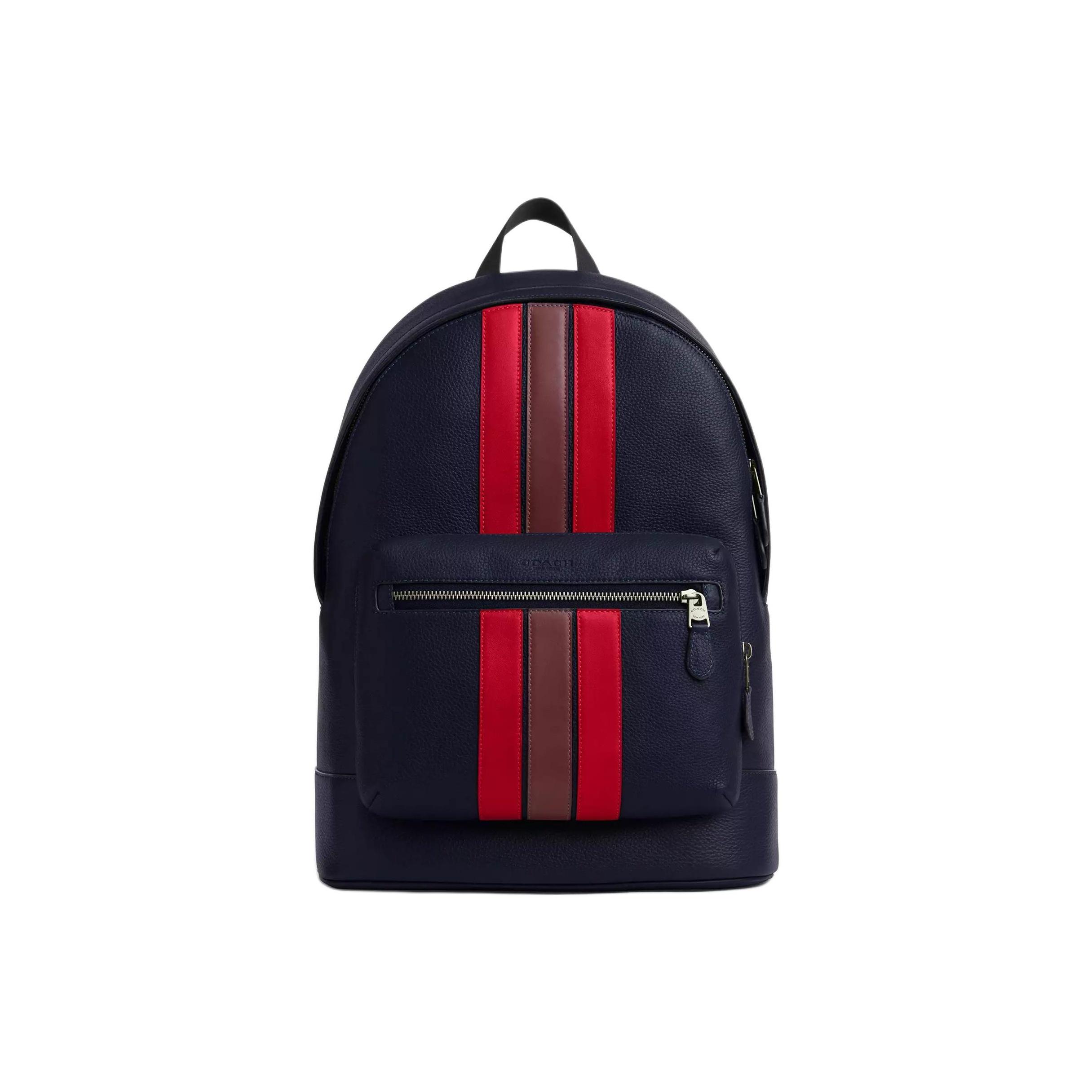 

Coach West 32 20.4L Zipper Closure Calfskin Backpack Large Men Backpack Black CBI37-QBNI9 Basic Set (Bag+Dust Bag)