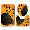 Halloween Badrumsgolvmatta Badrumsmatta Toalett Tre-delat Set
