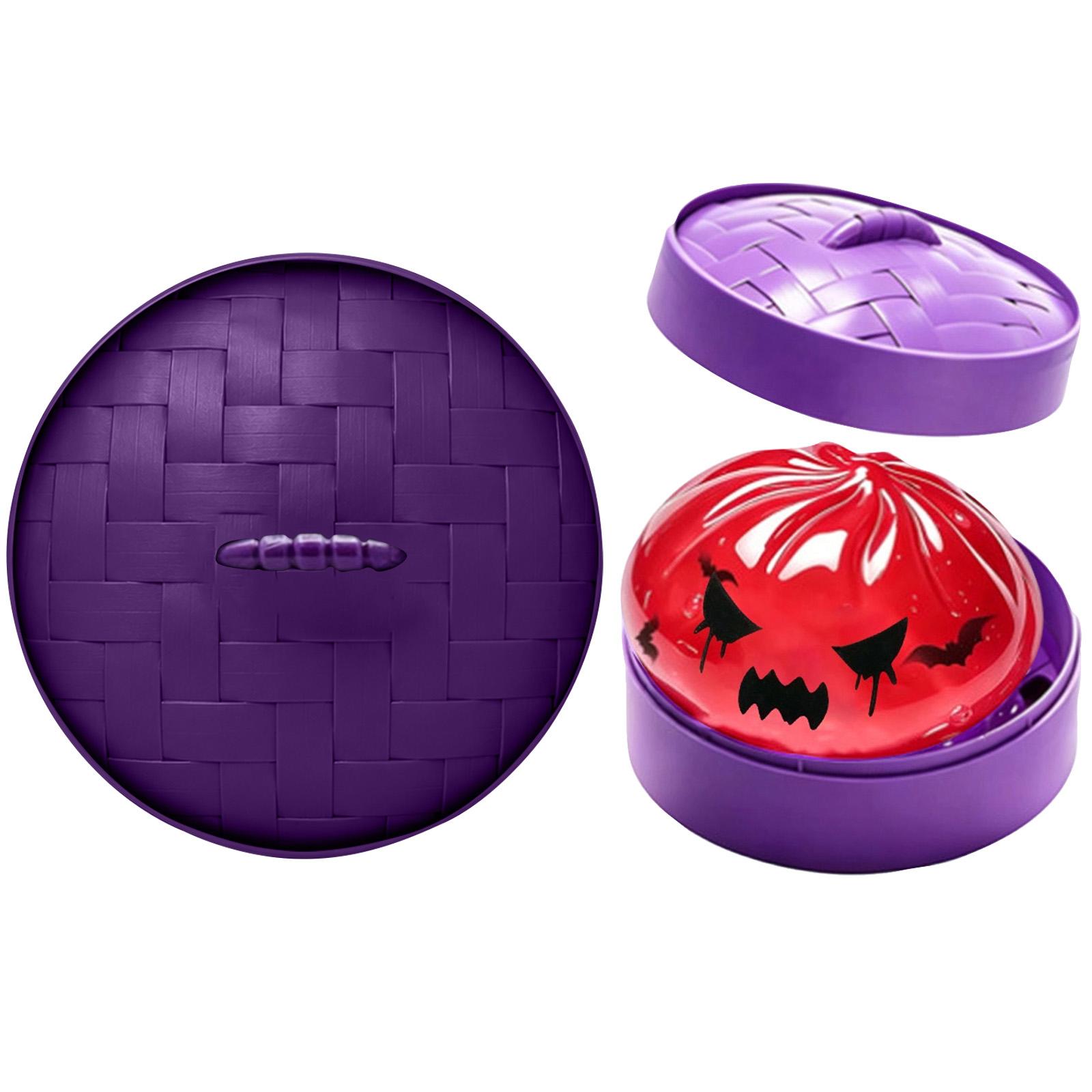 Halloween Steamed Bun Shaped Slow Rising Toy for Stress and Fun красный