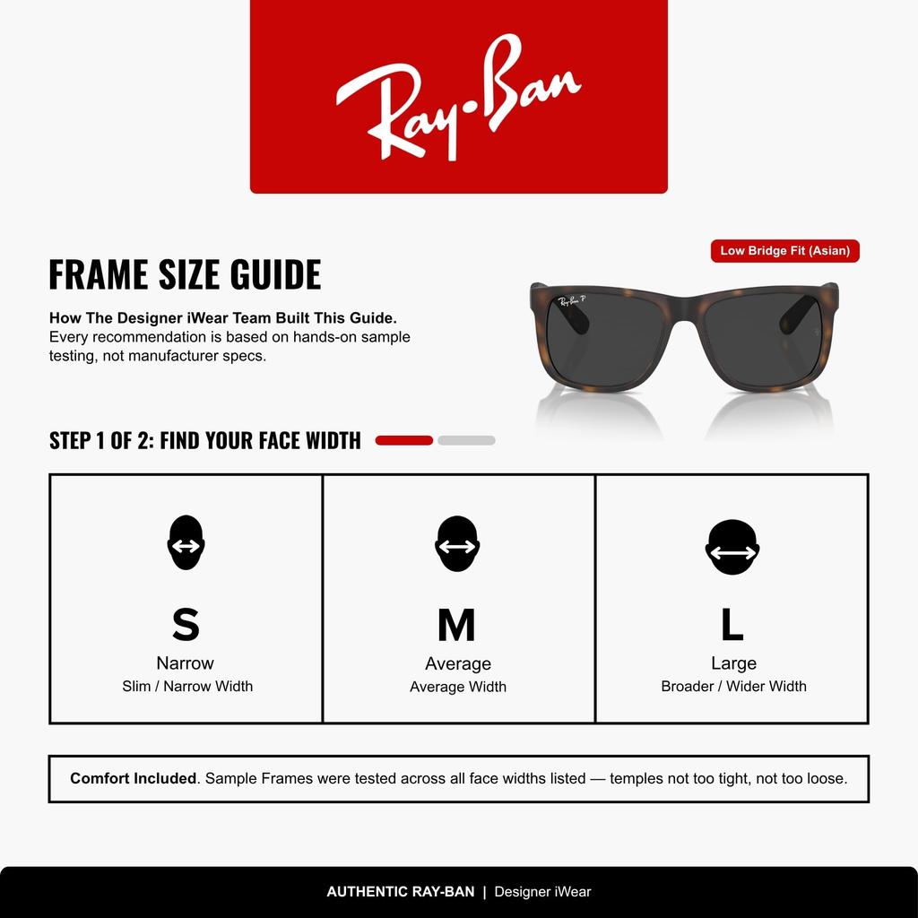 Sunglasses RB4165F JUSTIN 55 Asian Fit [Ray-Ban] 865/87