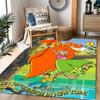 Girl Near House. Floor Rug Office Rug Perfect for Living Rooms Dining Room Bedrooms Study room Antislip Carpet Decorate Offices