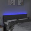 VidaXL LED Headboard Bedroom Furniture Double Bed Accessory Head of Bed Frame Interior Dark Grey 3121751