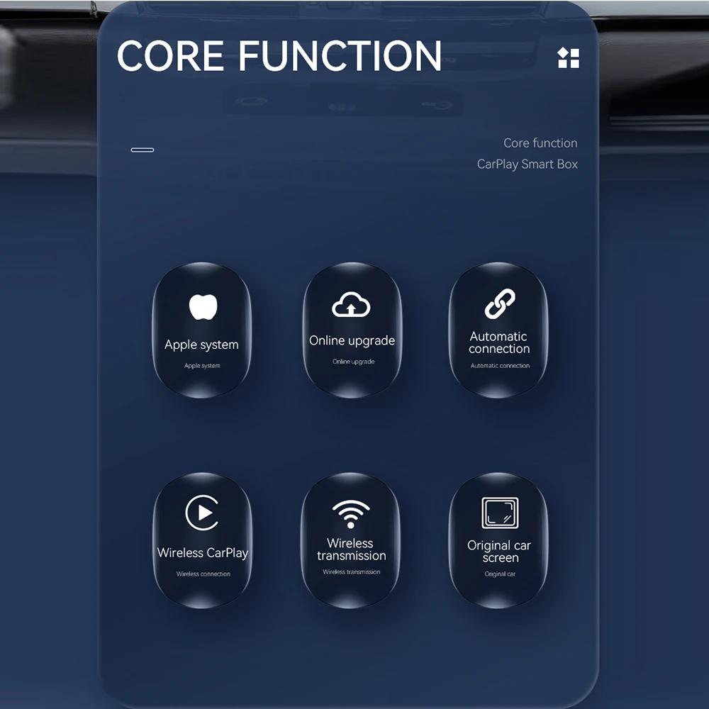 2in1 CarPlay & Android Auto Wireless Adapter Plug and Play Car Ai Box Car Wired To Wireless Dongle for VW Hyundai Toyota Honda