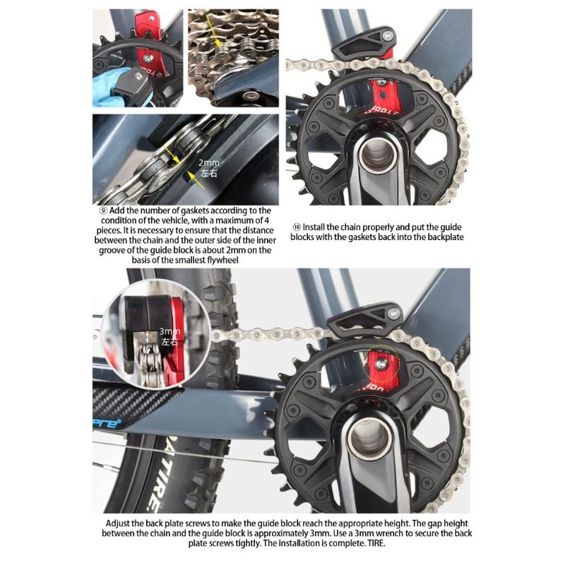 Chainring Stabilizer High Strengths Aluminum Alloys Road Bike Chain Stabilizer for Cycling Enthusiasts