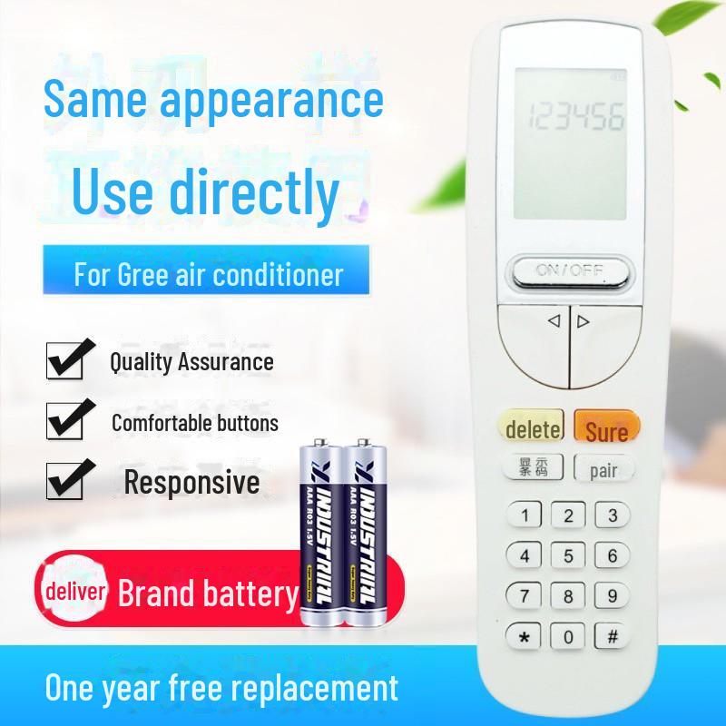 Universal Remote for Gree A/C: Compatible with YADOF, YAPOF3, YAPOF, YBOF2, Y50 Models