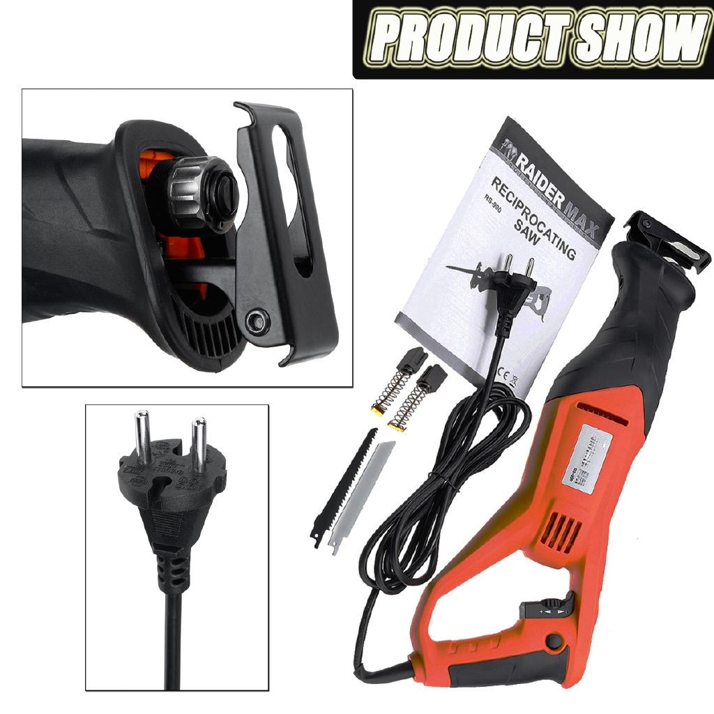 900W Electric Saw Reciprocating Saw for Wood Metal Plasitic Pipe Cutting Power Saw Tool With 2PCS Saw Blades