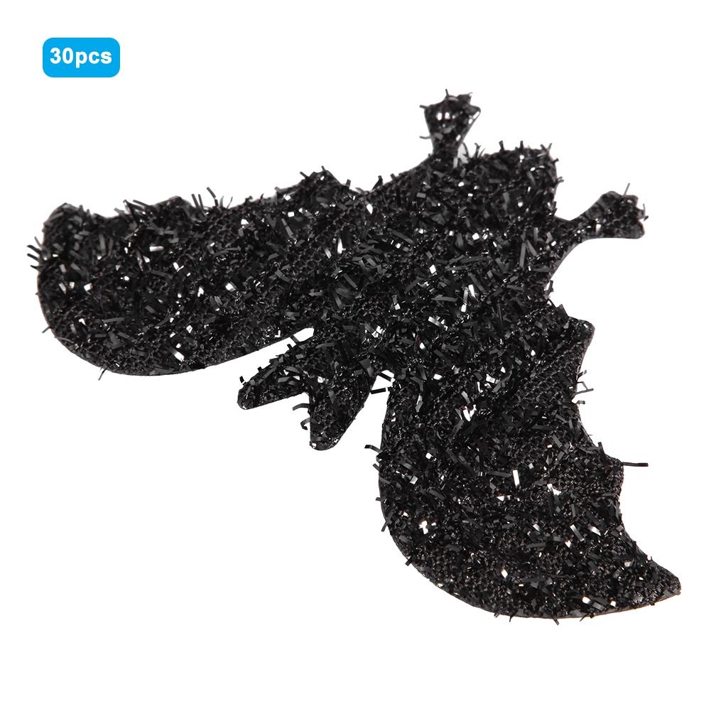 30 Stück 10cm Vlies Fledermaus Dekoration Halloween Ornament Accessoire Schwarze Fledermaus