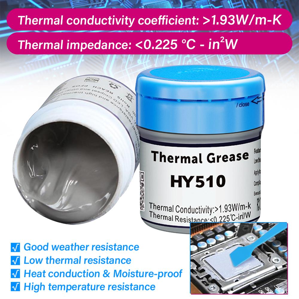 Silicone Paste HY510 Thermal Grease Composite Chipset High Efficiency Thermal Conductivity For CPU Notebook Computer Heat Sink