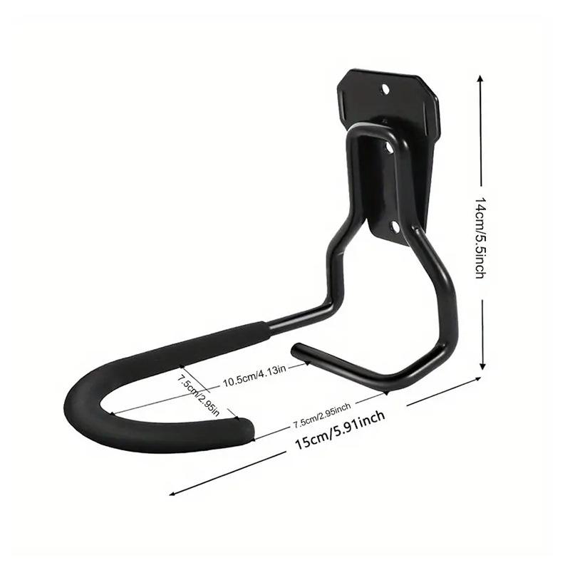 Bike Wall Mount Iron Rack Bicycle Wall Stand Hook Bicycle Garage Holder Bicycle Display Storage Hanger Kit Bike Accessorie