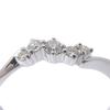 4℃ 5P Ring K18 white gold/diamond #4.1(US Size) 1.6g Women Used