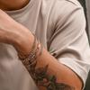 3Pcs/Set Stainless Steel Punk Cuban Chain Bracelet For Men Minimalist Silver Color Hip Hop Bracelet Party Jewelry Gifts