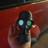 Luminous Trailer Hitch Cover With Steel Helmet And Gas Mask Glow In The Dark 3D Printed Trailer Hitch Ball Cover Dust Plug