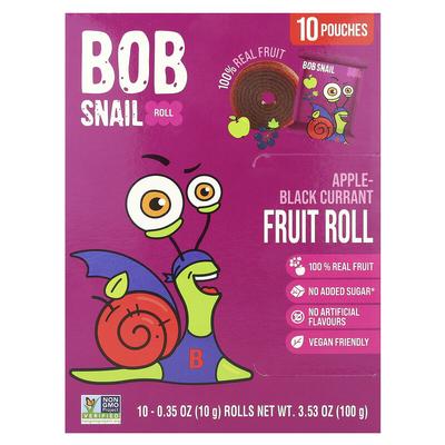 2 X Fruit Rolls, Apple-Black Currant, 10 Pouches, 0.35 Oz (10 G) Each