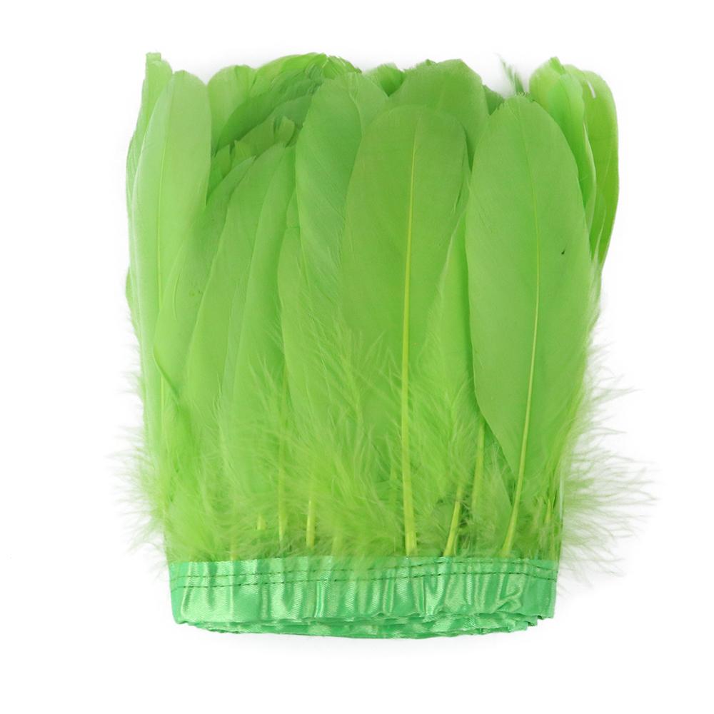 2M/5M/10M White Real Goose Feather Trims Width 15-20cm Goose Feather Ribbon Dyed Clothes Party DIY Craft Dress Sewing Accessory
