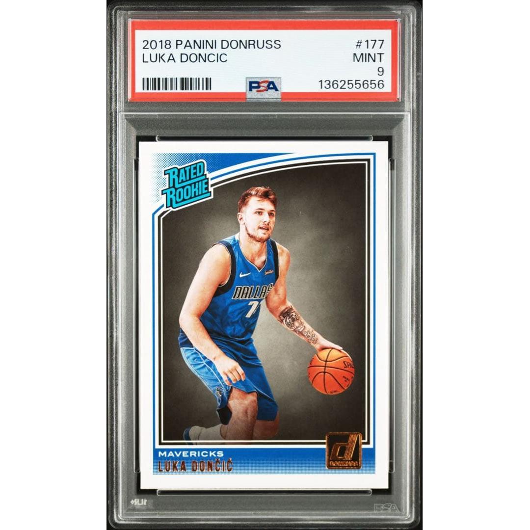 Used NBA Panini Donruss Luka Doncic RC PSA9