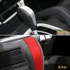 Genuine Leather Cow Suede Gear Shift Knob Cover for Porsche Cayenne 2004-2009 Protector Case Frame Decoration Auto Accessories